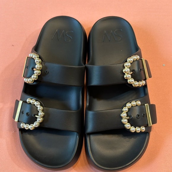 Stuart Weitzman Shoes - New Stuart Weitzman Embellished Sandals. Black. Size 7.
